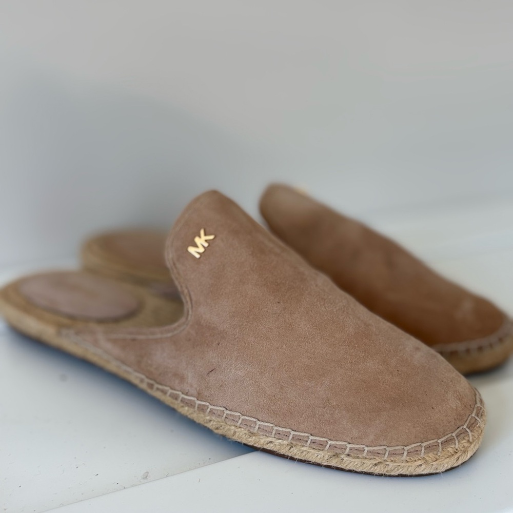 Michael Kors women’s tan Slip-On suede Loafers